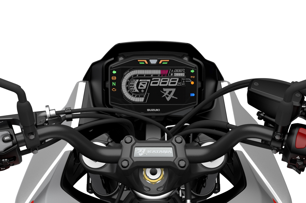 Cuadro de instrumentos de la Suzuki Katana 2020