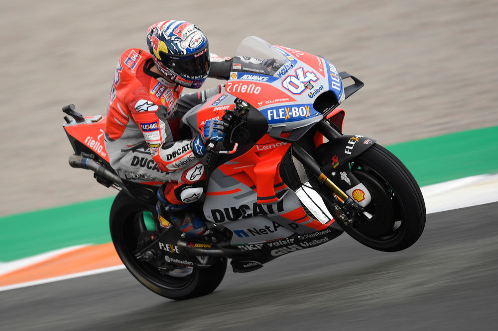 Victoria de Andrea Dovizioso en el Gran Premio de Valencia