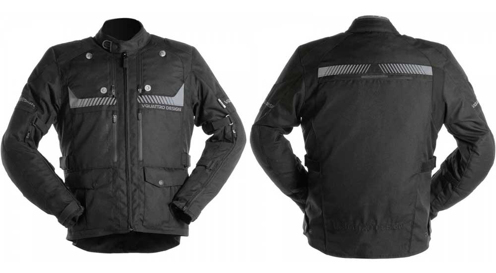 Chaqueta para moto Hurricane de VQuattro en negro