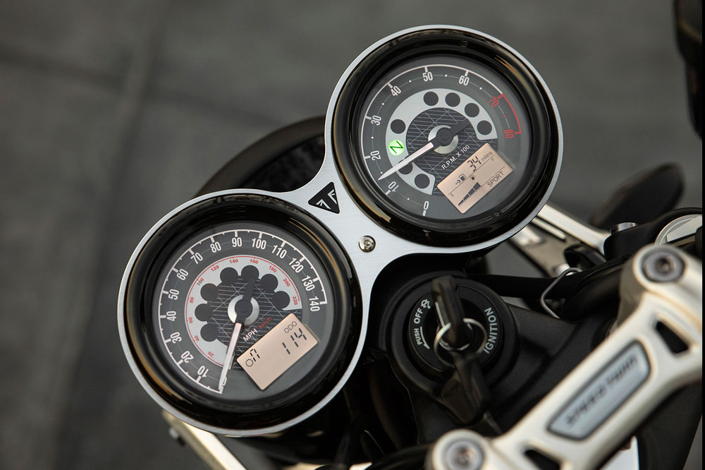 Cuadro de instrumentos de la Triumph Speed Twin 2019