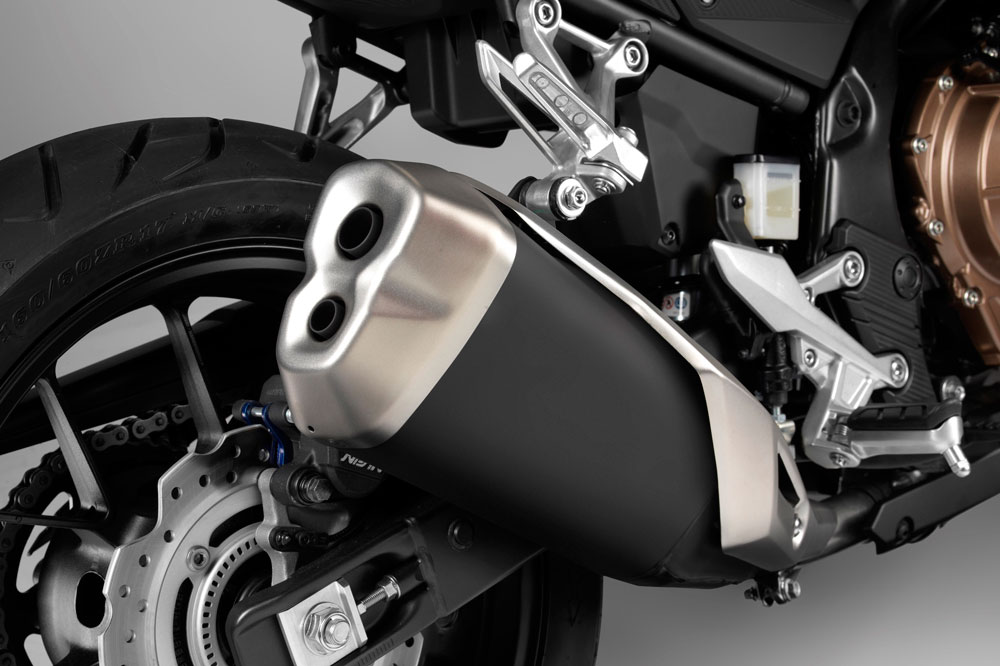Silenciador de la Honda CB 500 F 2019