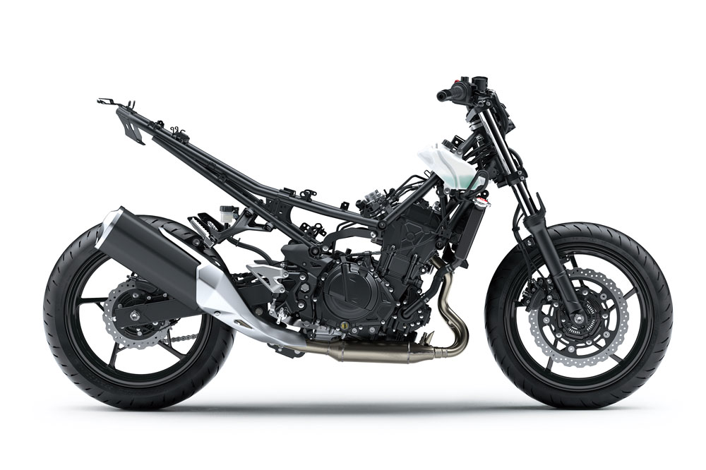 Chasis de la Kawasaki Z400