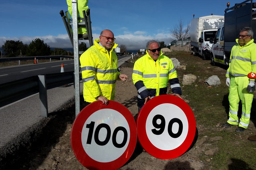 Límite de velocidad a 90 en carreteras convencionales