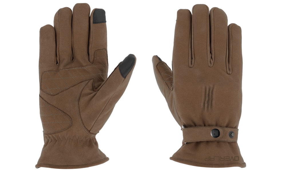 Guantes London Overlap color tabaco