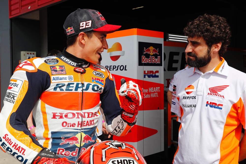 Santi Hernández es ingeniero de pista de Marc Márquez