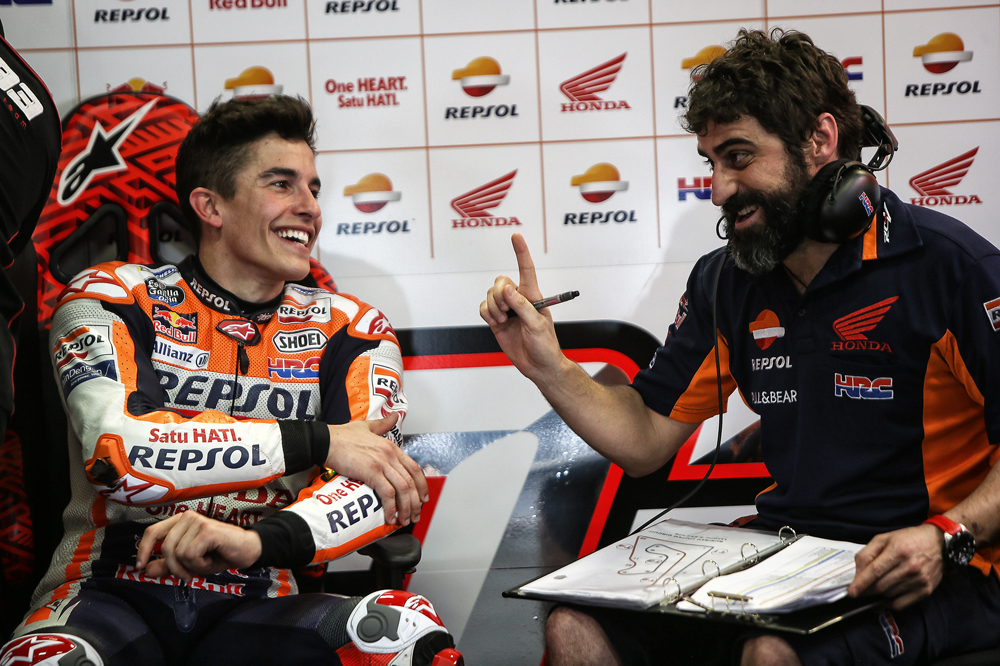 Santi Hernández es ingeniero de pista de Marc Márquez