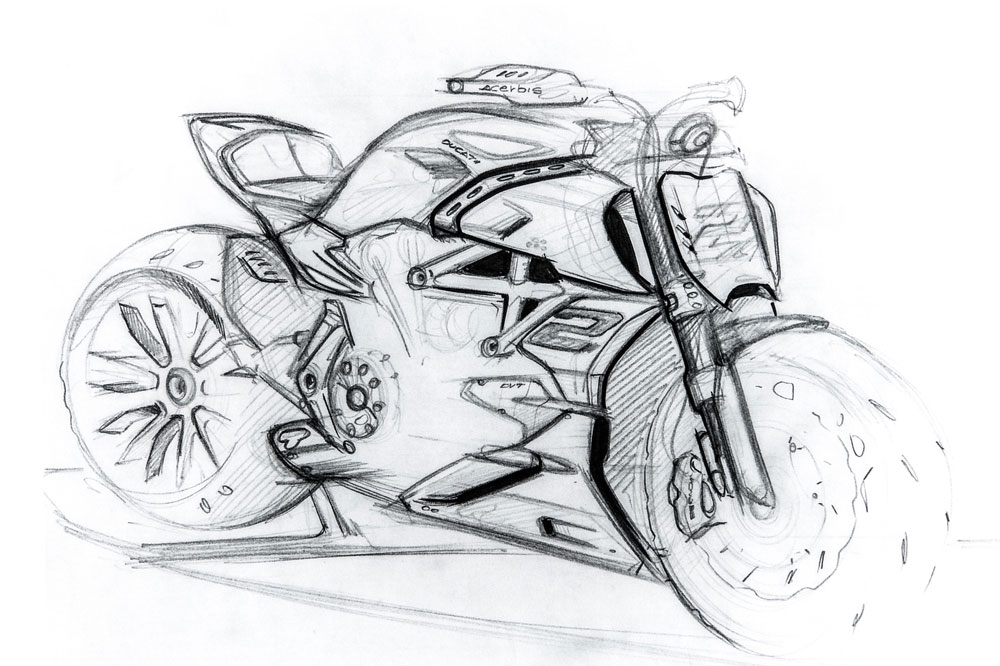 Como se diseña una Ducati Diavel 1260