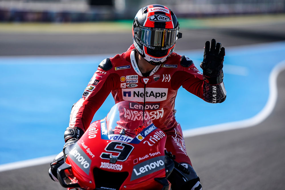 Danilo Petrucci ha marcado el mejor tiempo durante la jornada de entrenamientos del Gran Premio de España de Motociclismo