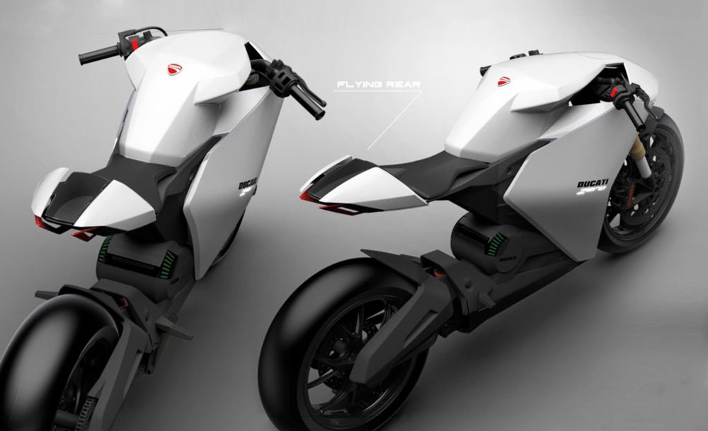La Ducati Zero es el prototipo de moto eléctrica de la firma de Borgo Panigale
