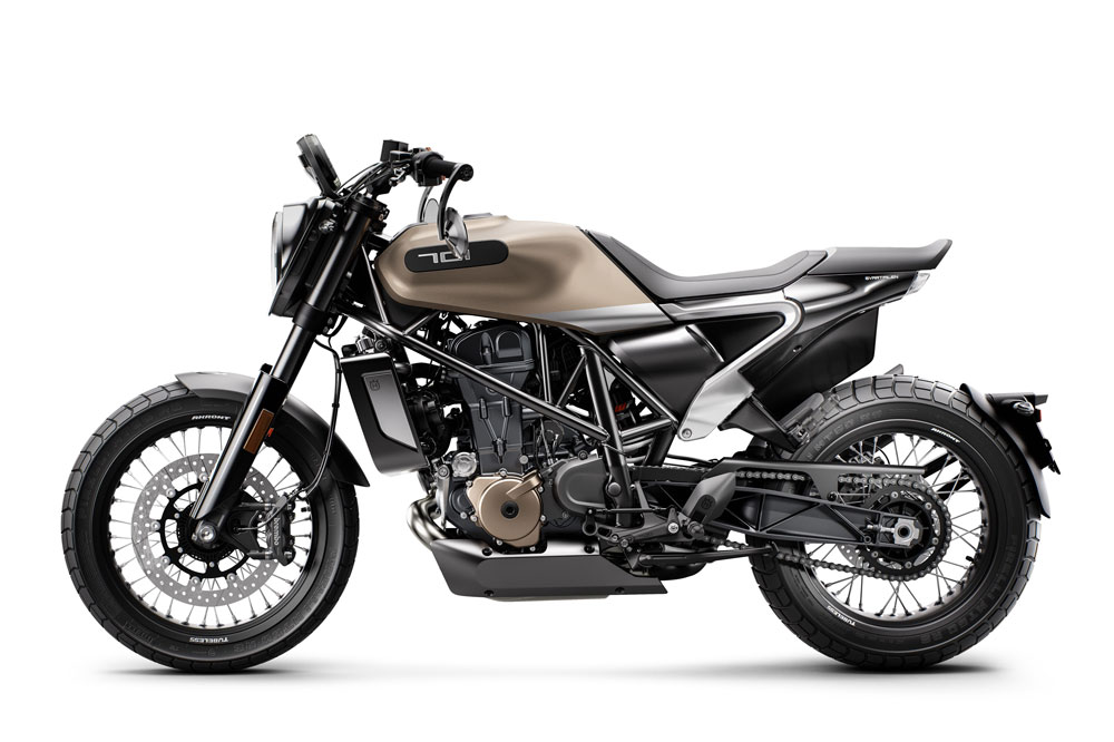 Las Husqvarna Svartpilen tienen muchos elementos en común con las KTM 690