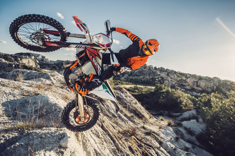 Gama de motos de enduro KTM 2020
