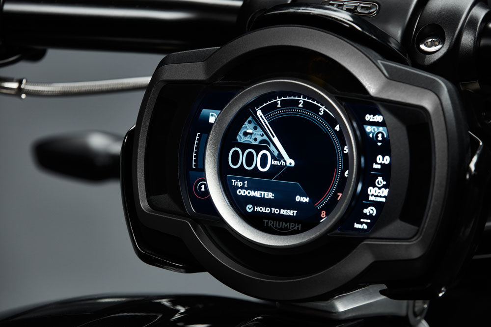 Cuadro de instrumentos de la Triumph Rocket 3
