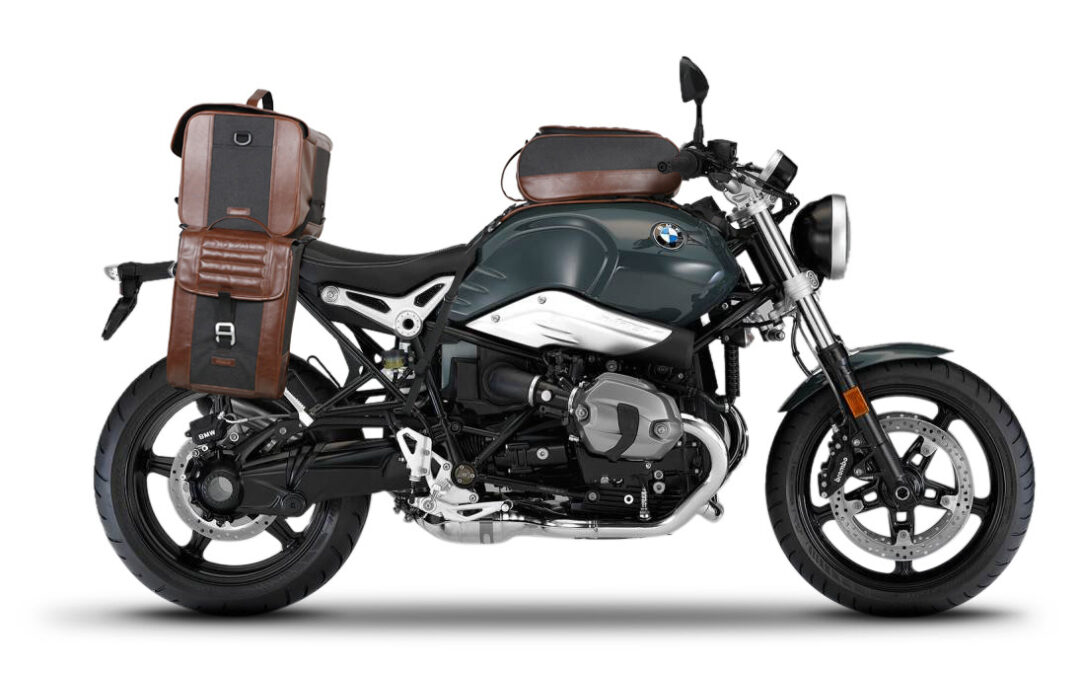 BMW R Nine T con bolsas SR Cafe Racer de Shad