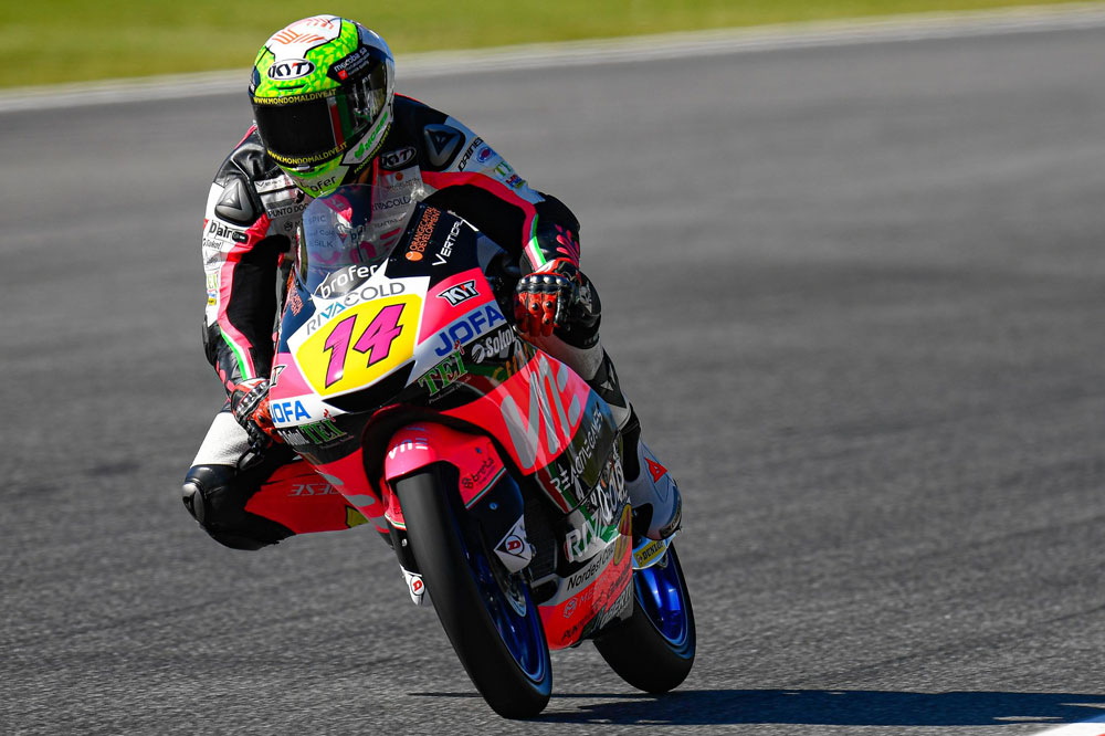 Victoria de Tony Arbolino en la categoría Moto3 del GP de Italia