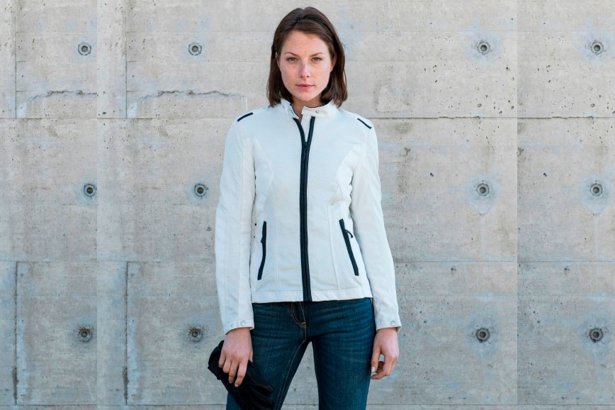 Chaqueta Solar Net Ladyde Spidi en blanco