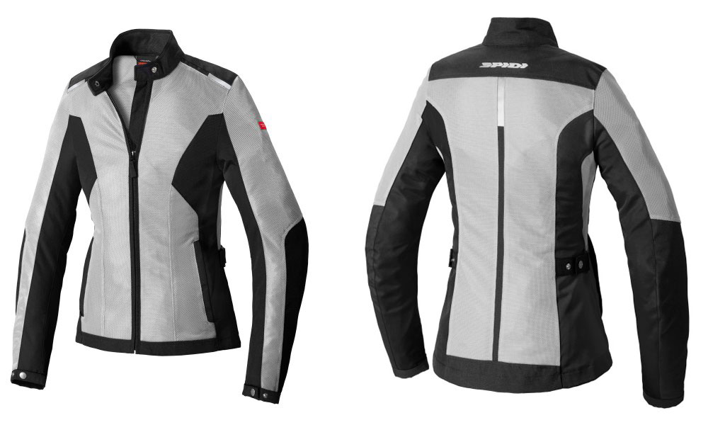 Chaqueta Solar Net Ladyde Spidi en gris y negro