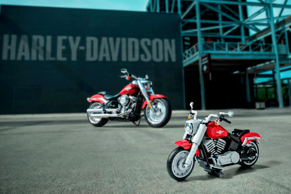 Harley Davidson Fat Boy de Lego