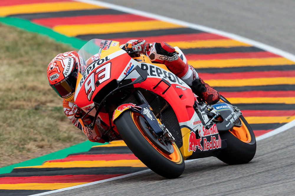 La victoria de Marc Márquez en el GP de Alemania fue más que previsible en una pista que le encanta al piloto de Honda