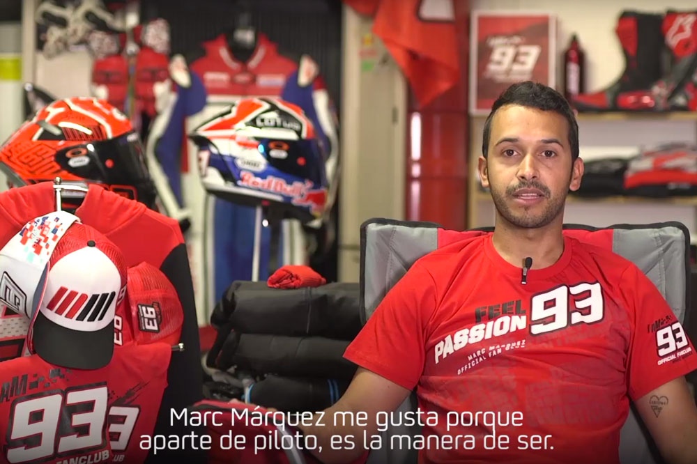 Pierre es un fan de Marc Márquez que tiene más de 800 piezas de colección