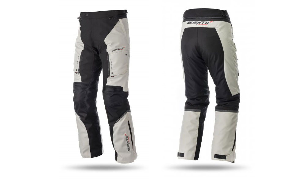 Pantalón moto touring SD-PT1 blanco y negro de Seventy Degrees