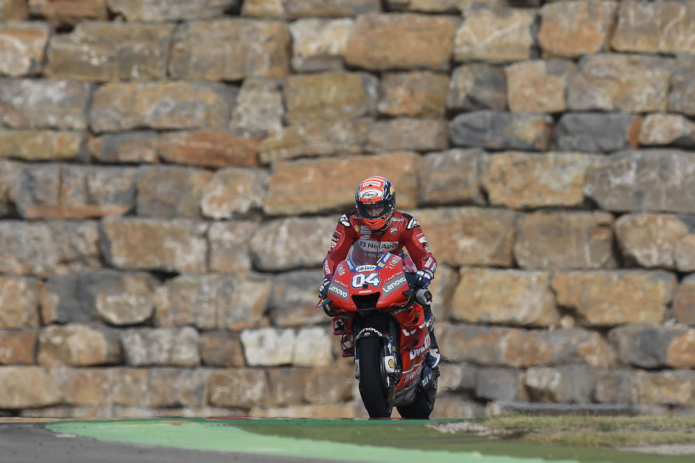 Andrea Dovizioso se reencontró con el podio en el Gran Premio de Aragón