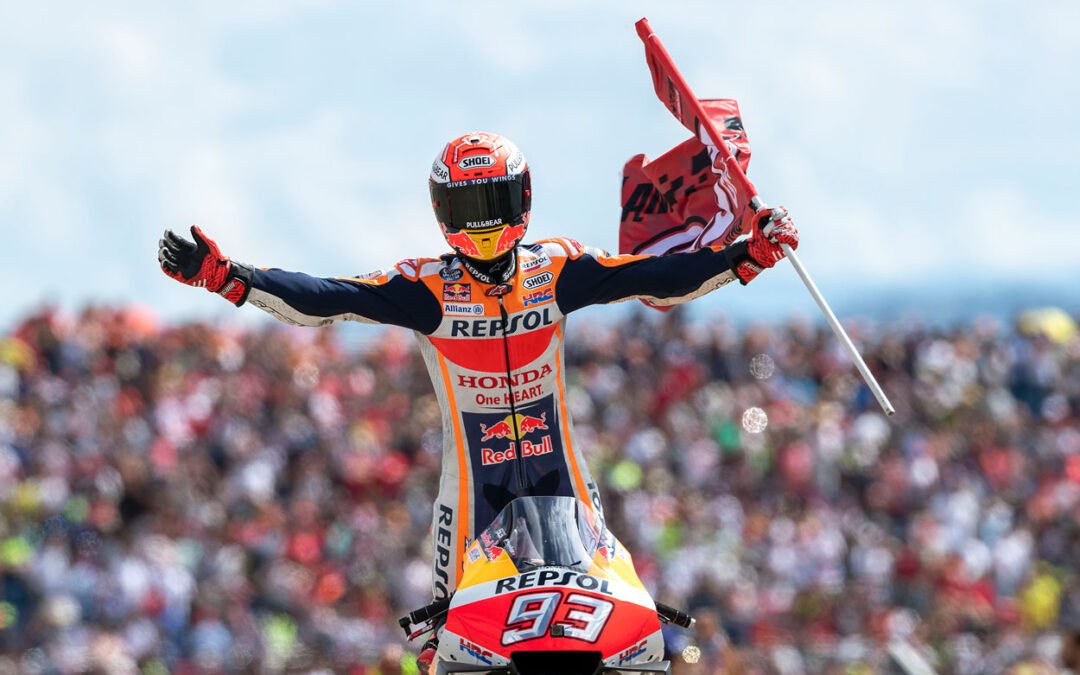 Marc Márquez a un paso de su octavo título tras la victoria en el GP de Aragón