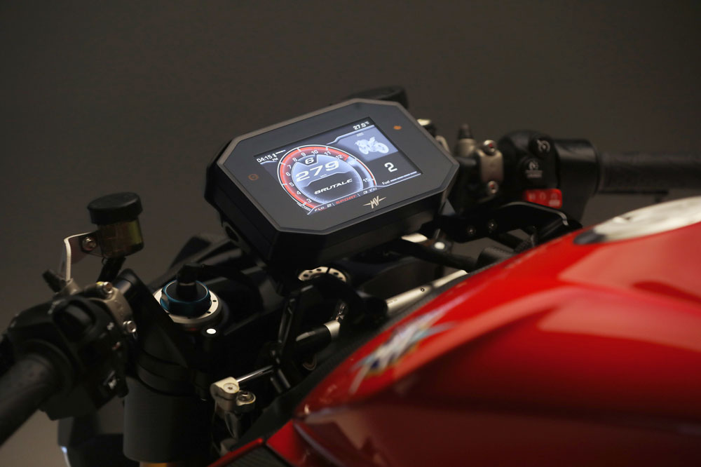 Cuadro de instrumentos de la MV Agusta Brutale 1000 RR