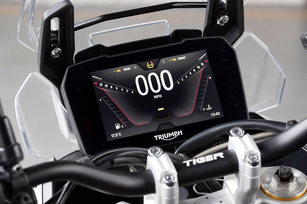 Cuadro de instrumentos de las Triumph Tiger 900