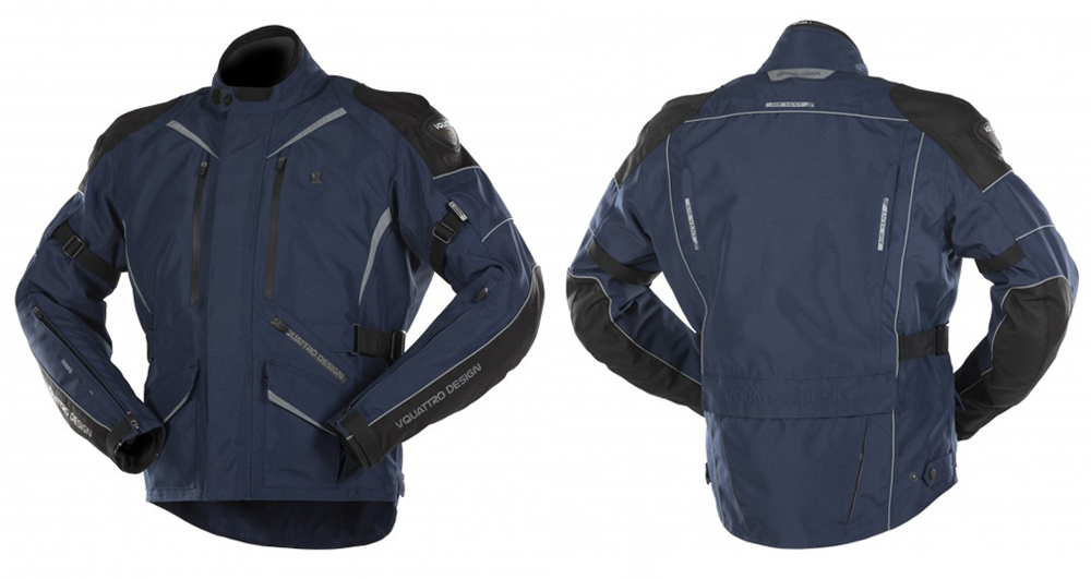 Chaqueta moto Hurry de Vquattro navy