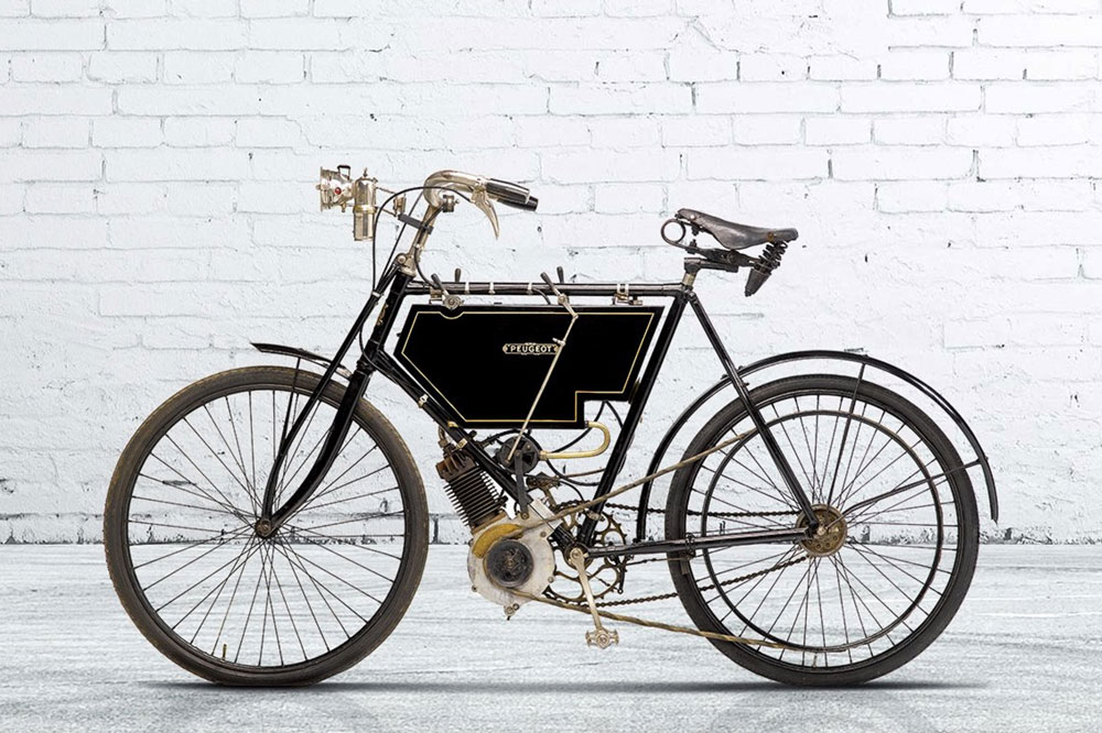 Uno de los primeros modelos de Peugeot Motos
