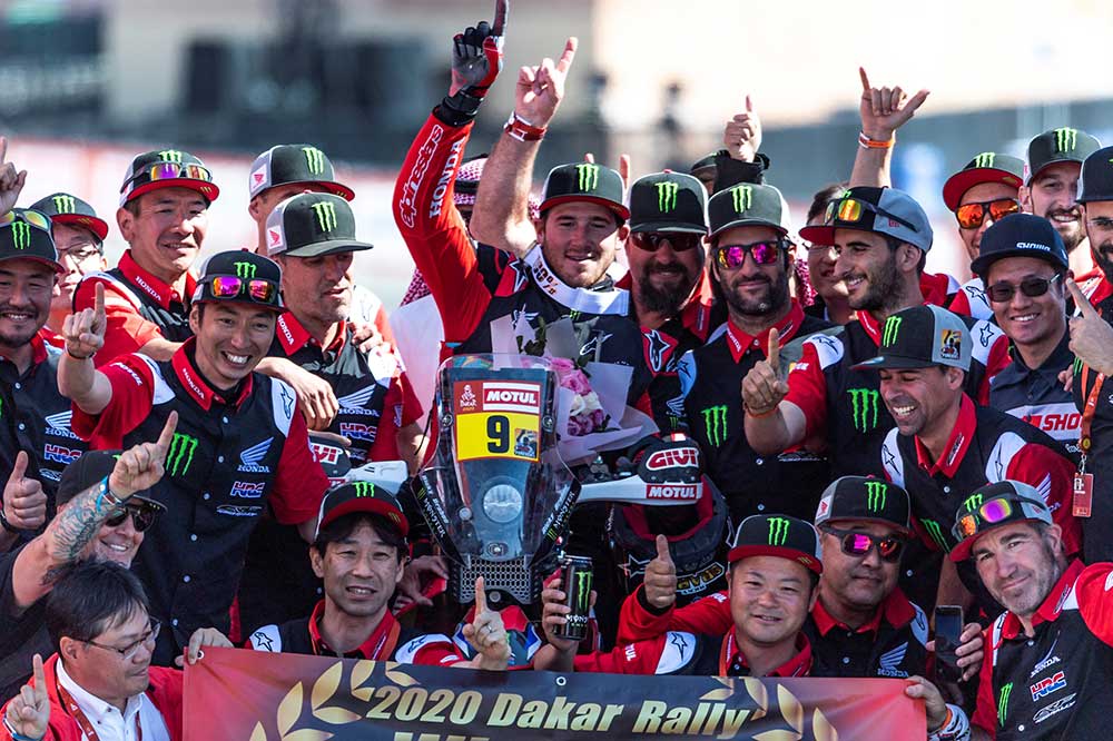 Por fin en 2020 Honda logró recuperar el trono del Rally Dakar con el norteamericano Ricky Bravec a los mandos