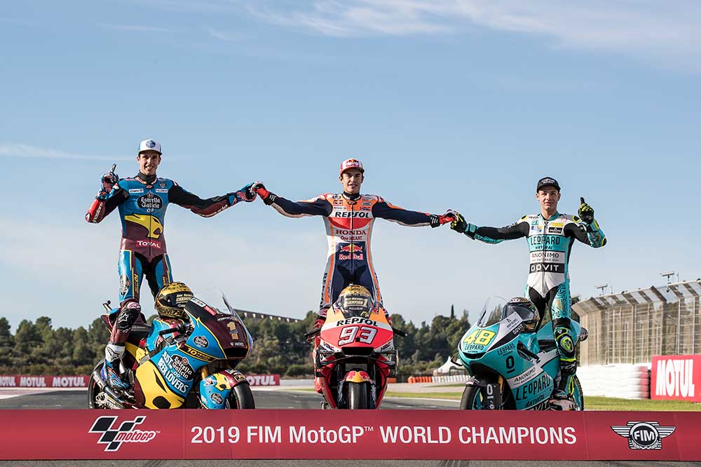 Campeones del Mundo de Motociclismo 2019