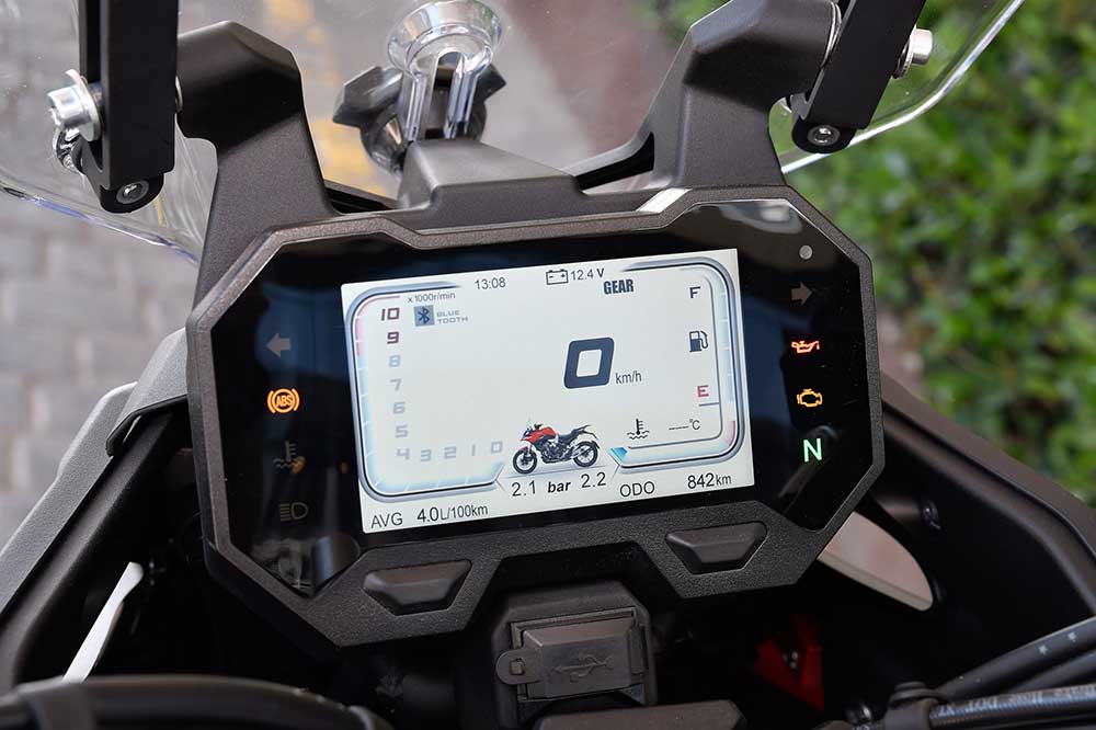 Cuadro de instrumentos de la VOGE DS500