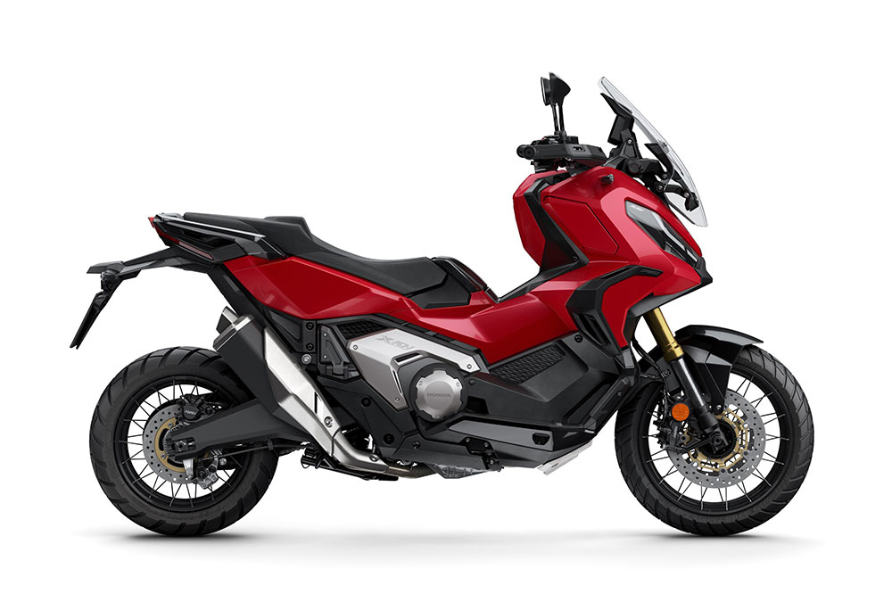 La terminación en rojo es una de las novedades del Honda X ADV 2021