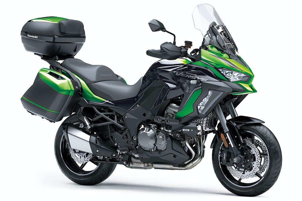 La Kawasaki Versys 1000 SE cuenta con una unidad de medición inercial que permite adaptar la electrónica de la moto al máximo