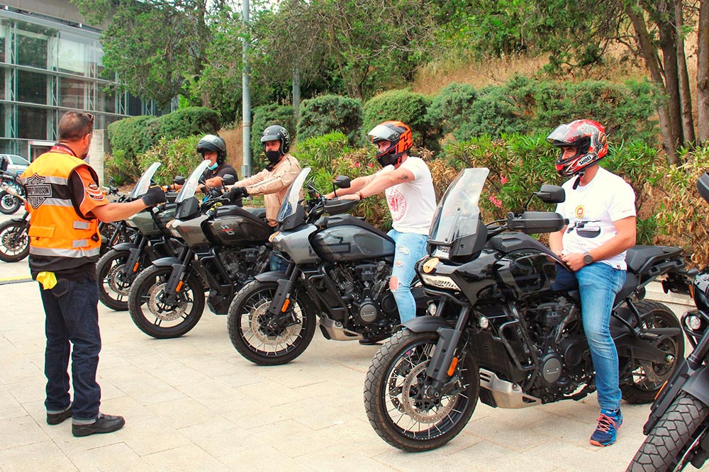 La Harley Davidson Pan America fue una de las estrellas de las pruebas de motos de Motorama Madrid