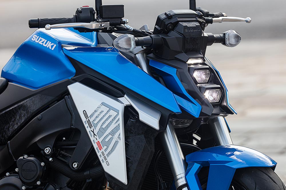 El grupo óptico delantero es una de las claves del diseño de la Suzuki GSX 950S
