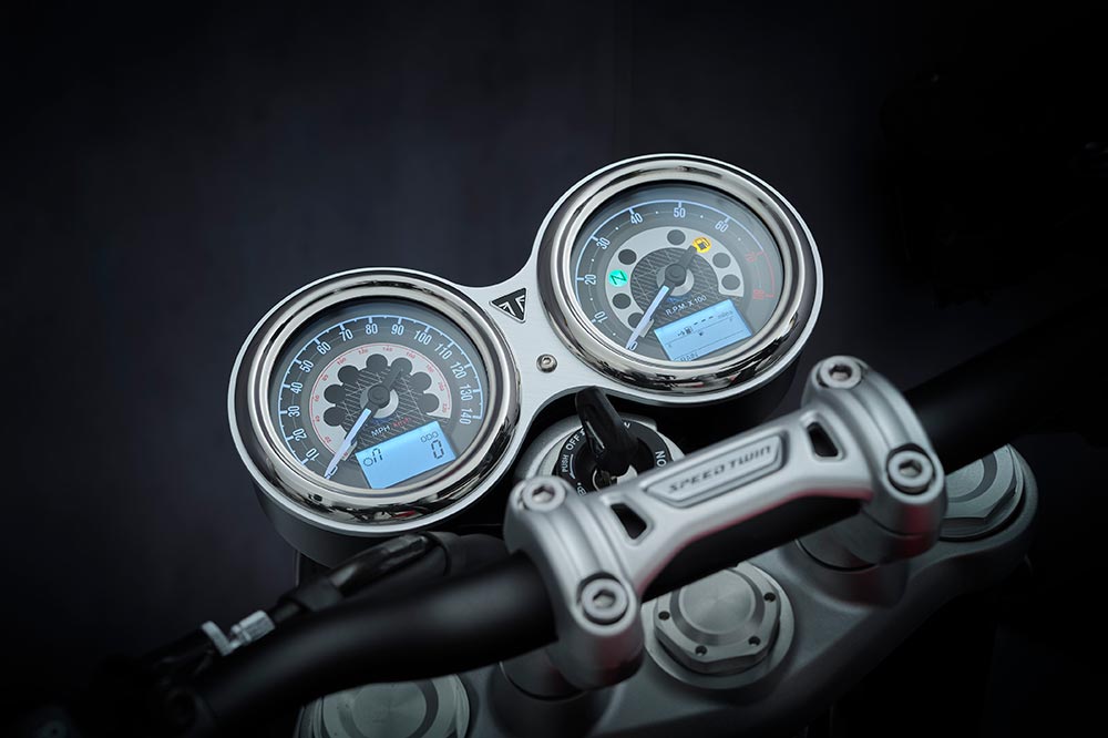 Cuadro de instrumentos de la Triumph Speed Twin