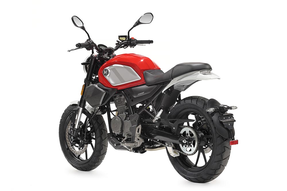 Hanway ha buscado un diseño minimalista para la parte posterior de su SC 125 S