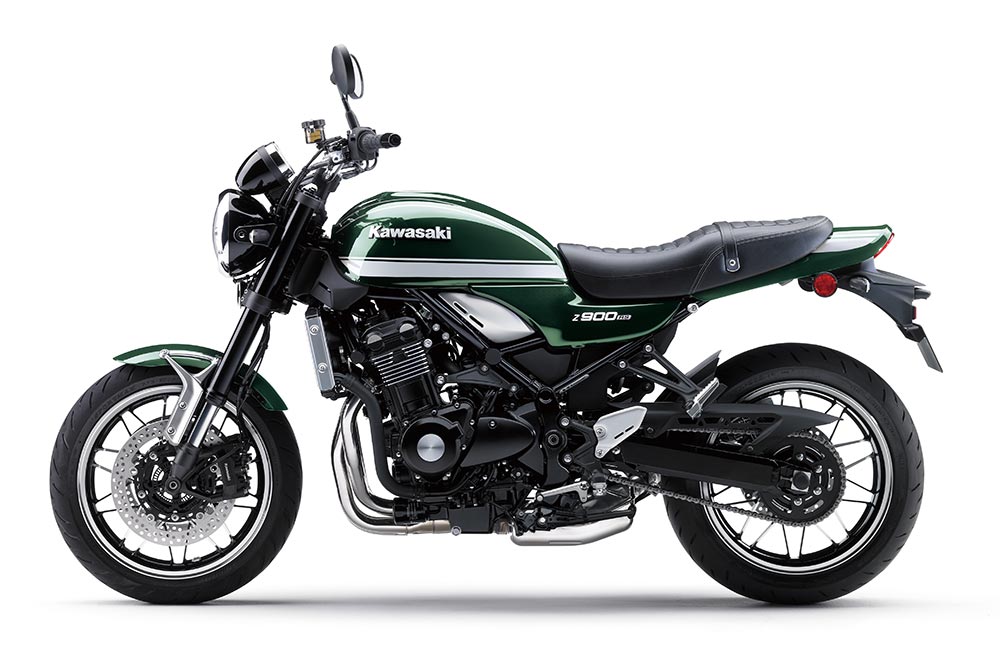 La Kawasaki Z 900 RS la encontrarás con tres decoraciones diferentes