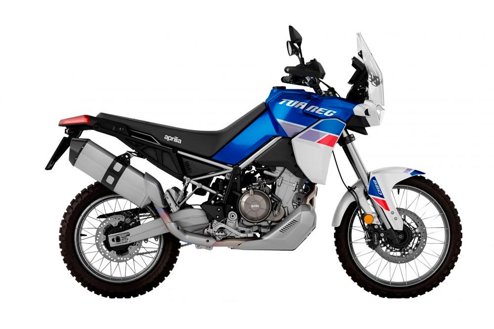 La Aprilia Tuareg 660 parte de la base de las Tuono pero con las convenientes adaptaciones para el uso fuera de carretera