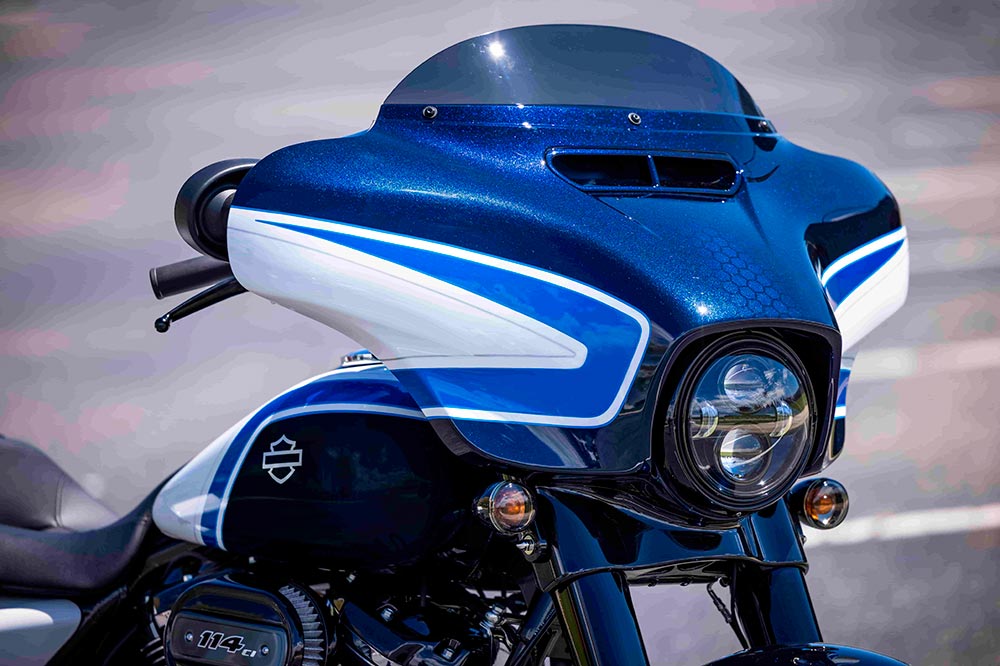 La Harley Davidson Street Glice Special tiene uno de los carenados más carismáticos de la firma norteamericana