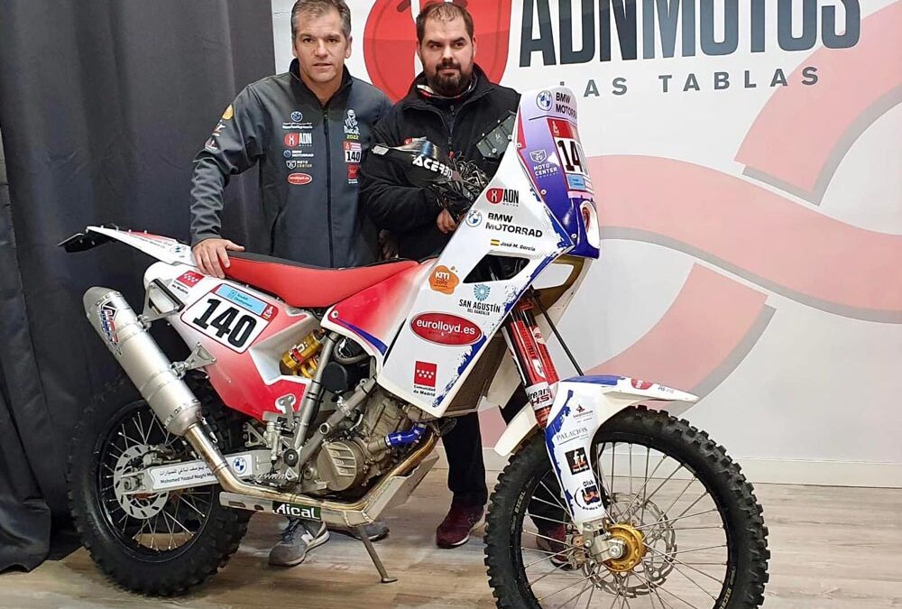 La moto de José María García, rumbo al Dakar 2022