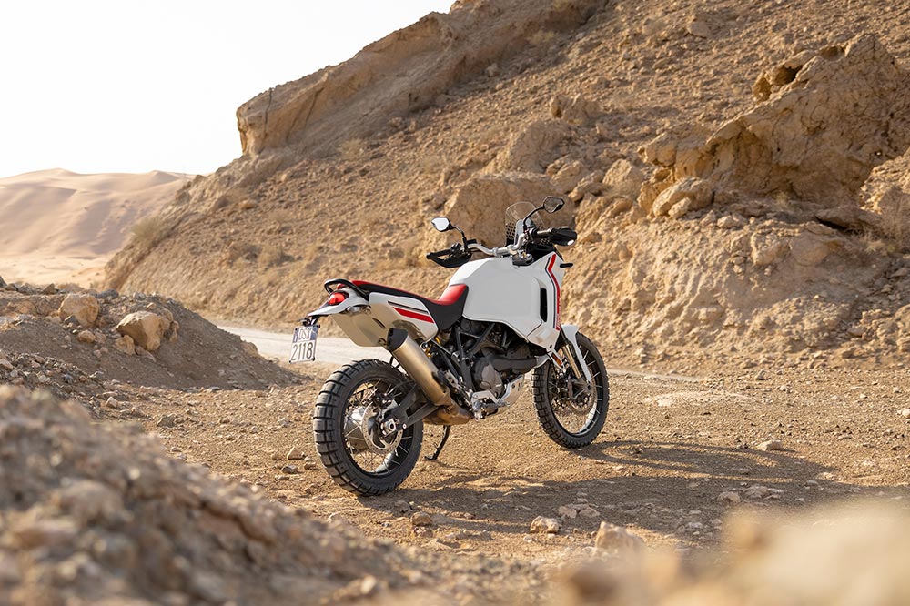 Ducati ofrece también un amplio catálogo de accesorios para personalizar la DesertX