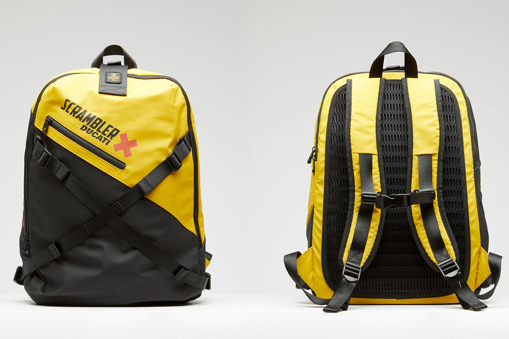 Refrigiwear x Scrambler mochila amarilla