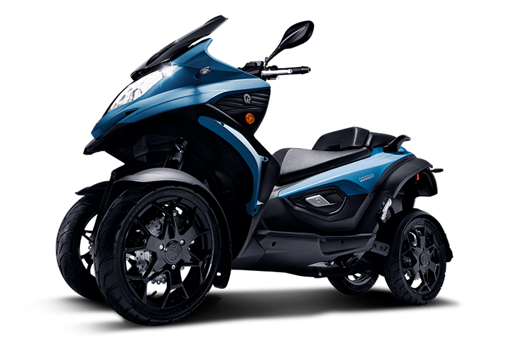 Algunos scooter de tres ruedas tienen ¡cuatro!