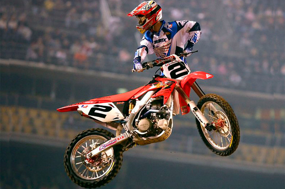 Jeremy McGrath fue uno de los pilotos históricos de Honda en Motocross