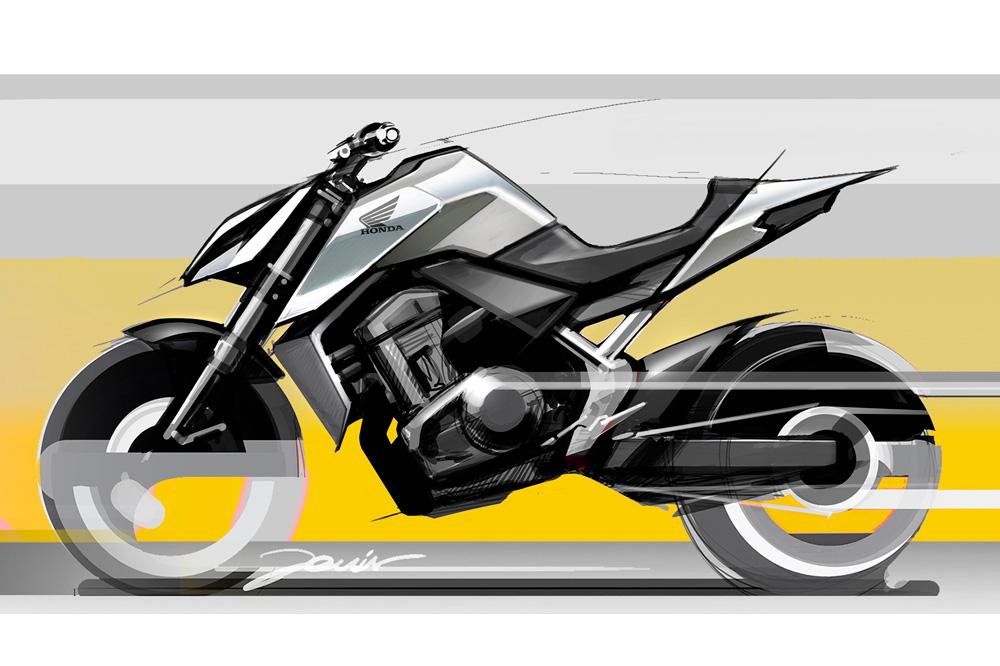 Boceto de la Honda Hornet 2023