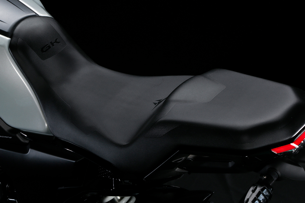 Detalle del asiento de la Zontes GK 125