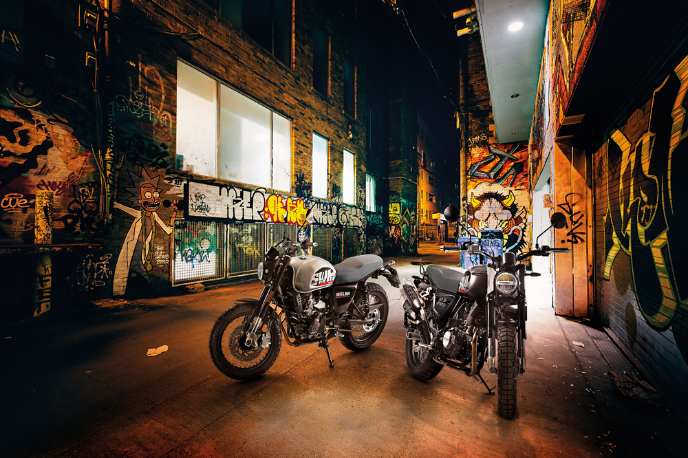SWM Ace of Spade y Outlaw 125